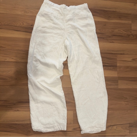 Abercrombie & Fitch Wide-Leg Cream Trousers - Picture 5 of 6